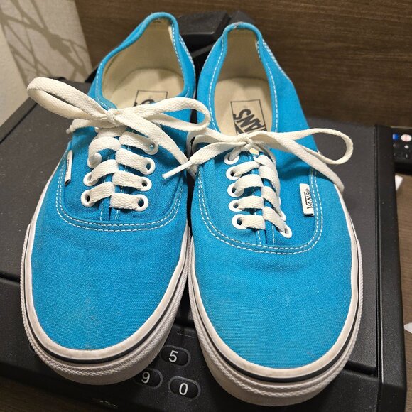 Vans Authentic Sneaker Color Teal Blue Size Women 8 Men 6.5 Lightweight Canvas - Picture 1 of 9